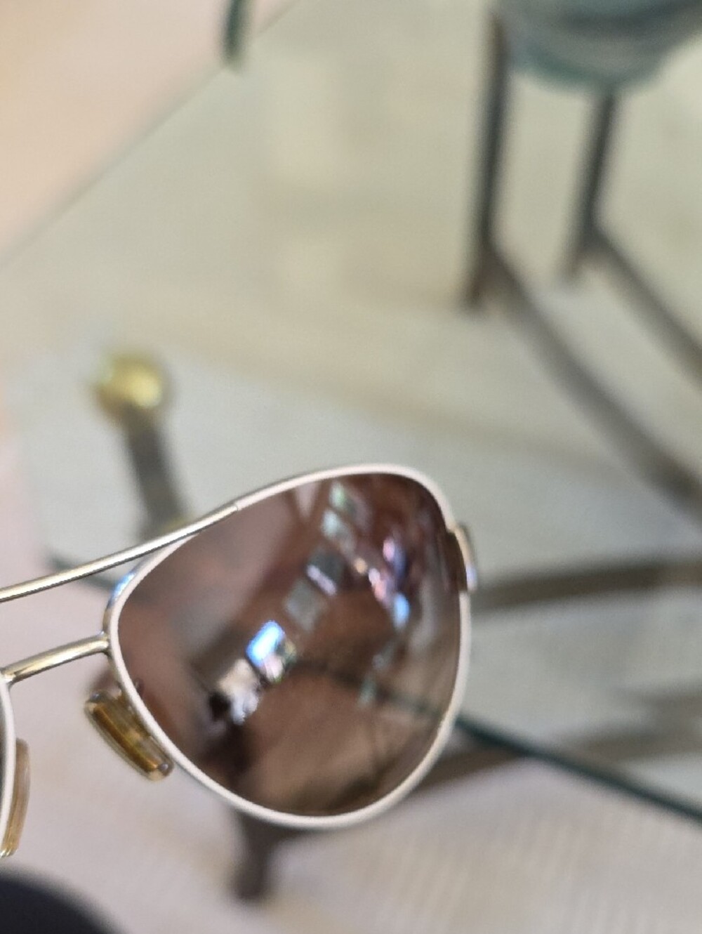 Coach Aviator Sunglasses with Brown Gradient Lenses Need To Repalce Lens - Picture 6 of 12
